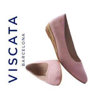 Viscata Barcelona Rubina Canvas Flat Espadrille   Size EU 40 US 8.5
